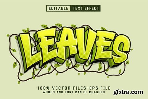 Nature Cartoon Text Effect - Editable Text Effect VAR4TFB