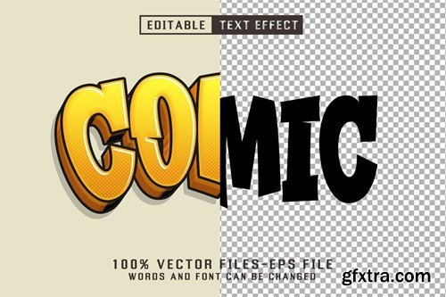 Comic 3d Cartoon Text - Editable Text Effect HSSAPAM