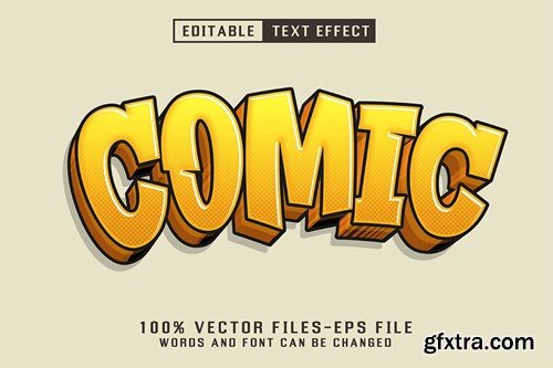 Comic 3d Cartoon Text - Editable Text Effect HSSAPAM