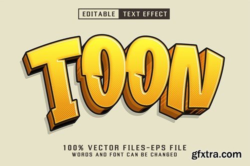 Comic 3d Cartoon Text - Editable Text Effect HSSAPAM