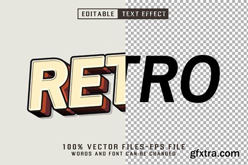 Retro 3d Text - Editable Text Effect 9DFC9RT