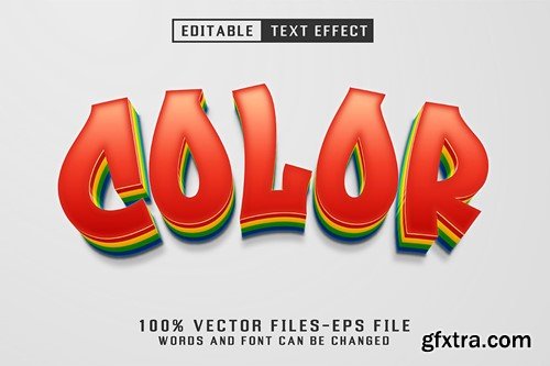 Rainbow 3d Text - Editable Text Effect SM66F4R