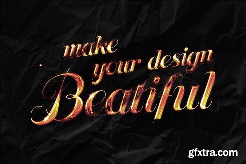 Gradient Chrome Text Effect 4CBTXLV