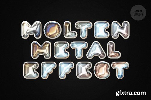 Molten Text & Logo Metal Effect 95MTQG8