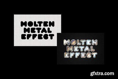 Molten Text & Logo Metal Effect 95MTQG8