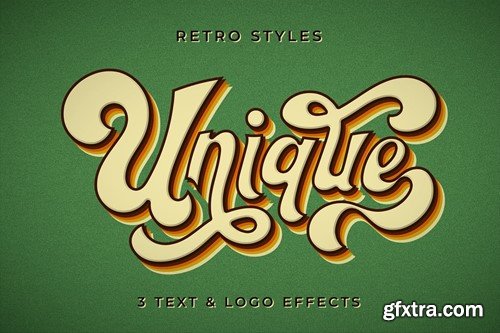 Retro Text Effect 6L25GPJ