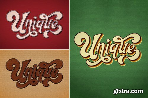 Retro Text Effect 6L25GPJ