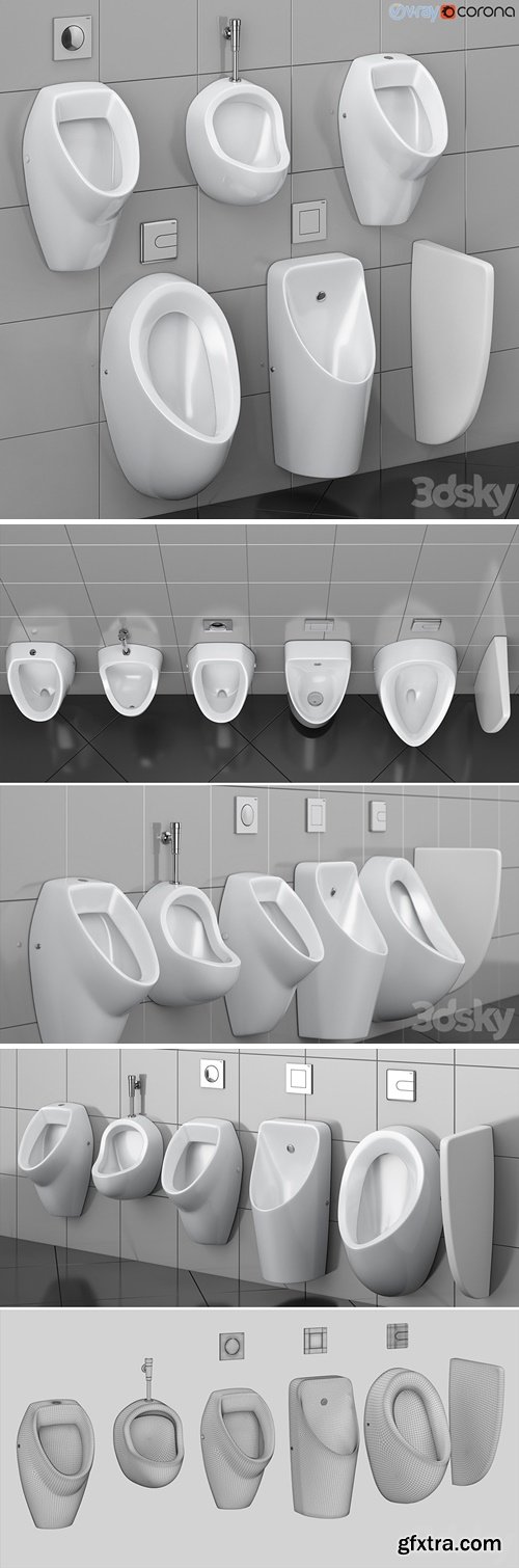 Cersanit set 74 urinal partition set