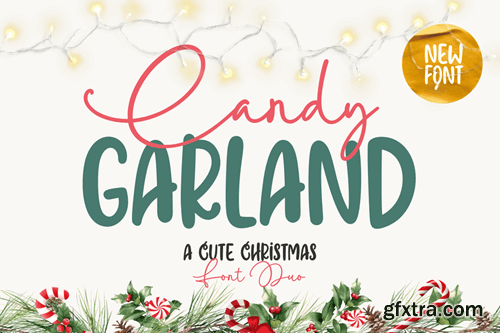 Candy Garland Font Duo NUZZGX8