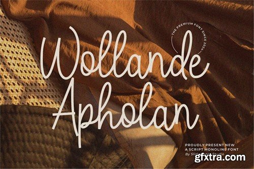 Wollande Apholan || Script Font R8TFSB9