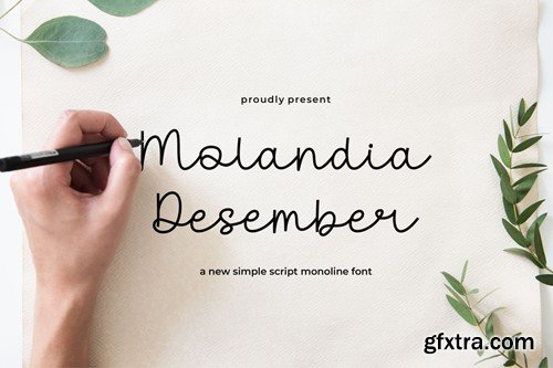 Molandia Desember || Script Font L4NPLWV