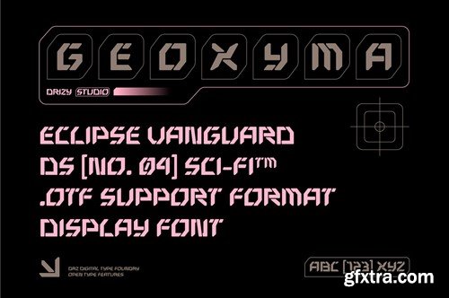 Geoxyma – Futuristic Stencil Font UMG4PGZ