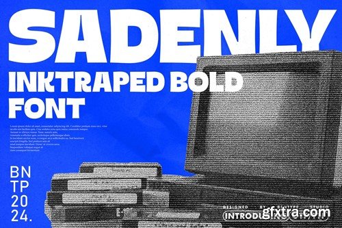 Sadenly - Inktraped Bold Font 6JZCF5S