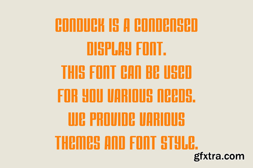 Conduck - Modern Sans Font WARZSW9