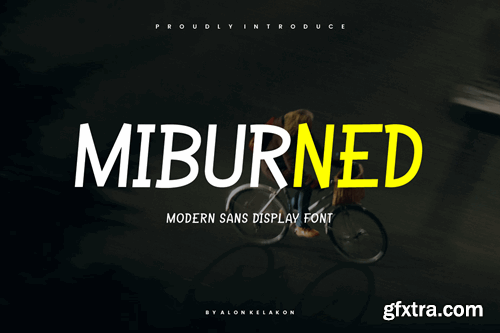 Miburned - Modern Sans Font 2XRS64J