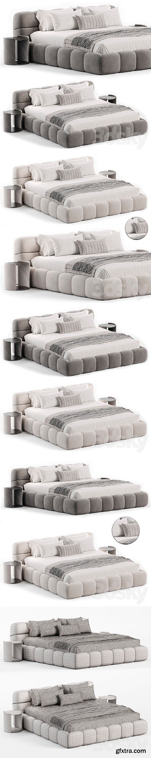 Tufty Bed By B&B Italia