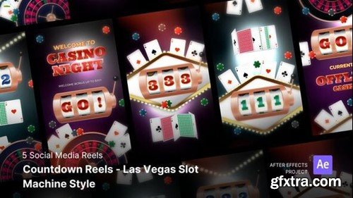 Videohive Social Media Reels - Las Vegas Slot Machine Style After Effects Project Files 55578568