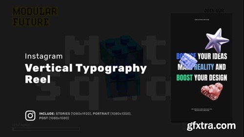 Videohive Vertical Typography Reel 55575637