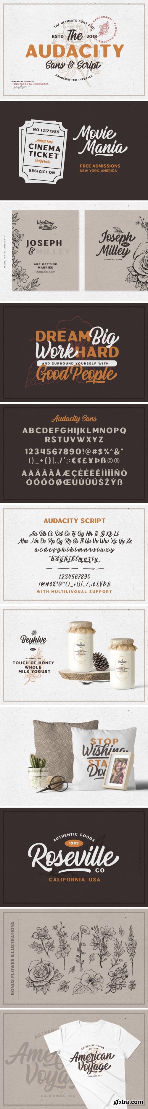 Audacity Duo Font