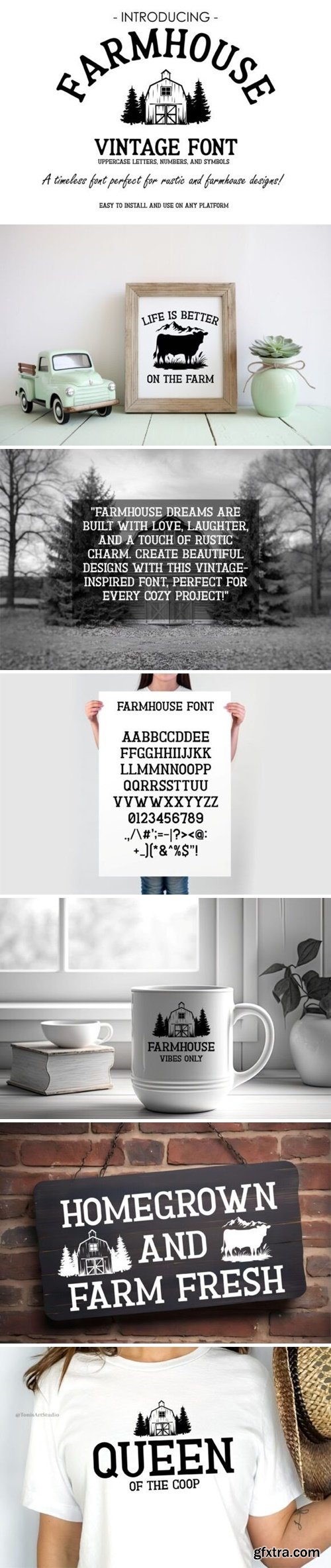 Farmhouse Vintage Font