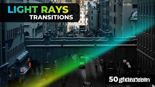 Videohive Light Rays Transitions 55577241