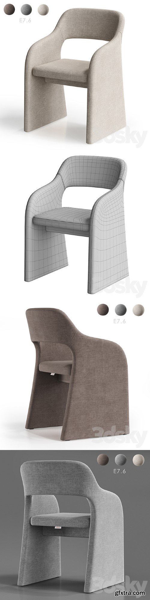 Chair E7 6 from Ellipse