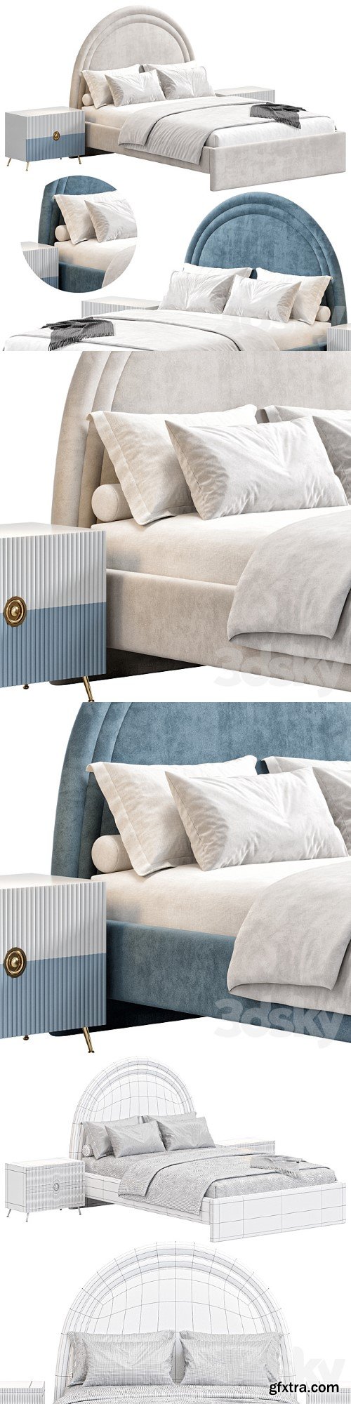 Channel Upholstered Bed by Pbteen