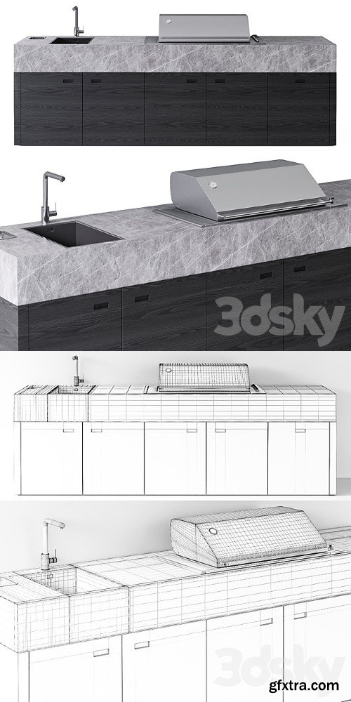 OCQ BBQUBE PRO Outdoor Kitchen