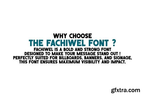 Fachiwel - Strong Bold Font 464Q9ET