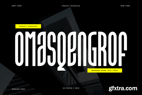 Omasqengrof - Condensed Tall Font FE5RGNR