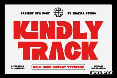 Kindly Track - Bold Typeface AHPGWX2