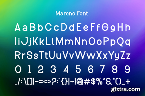 Marcno - Modern & Unique Font 3EVT352