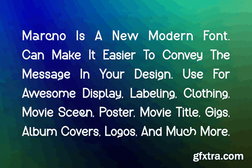 Marcno - Modern & Unique Font 3EVT352