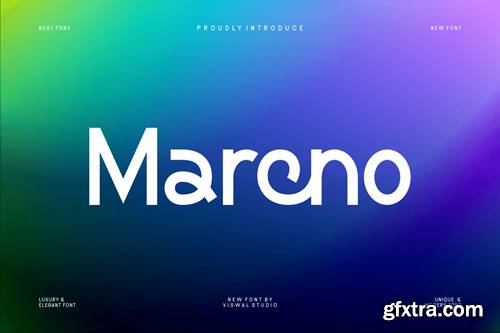 Marcno - Modern & Unique Font 3EVT352