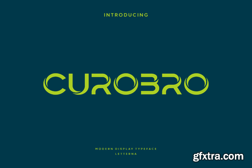 Curobro - Modern Display Typeface 9BWHSEA