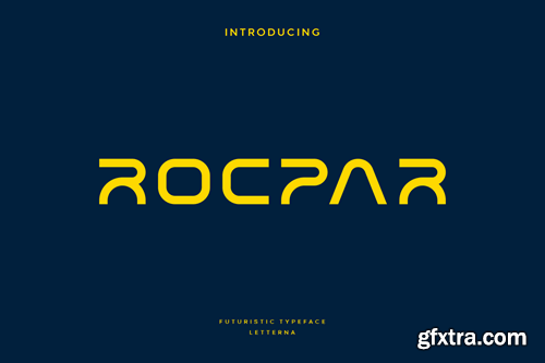 Rocpar - Modern Futuristic Typeface B8PMQW4