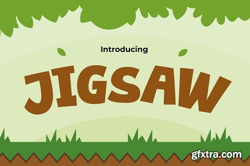 Cartoon Font - Jigsaw 53PX9CP