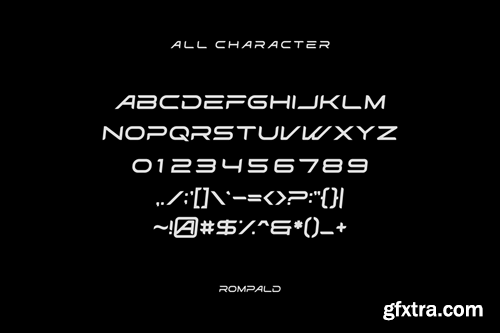 Rompald - Modern Display Font CZ3786D