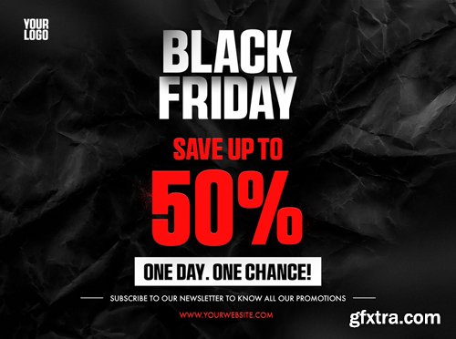 Black Friday Sale Poster PSD Template