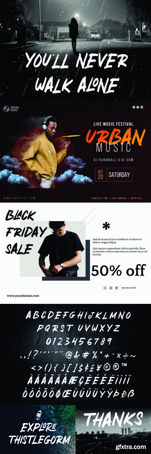 Black Friday - Hand Brush Display Font