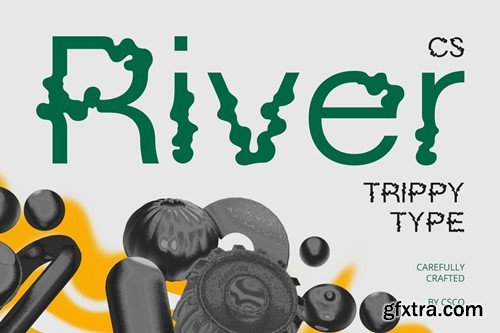 River – Trippy Font NGE6L7A