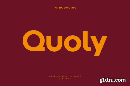 Quoly - Modern Display Typeface WGNUYBG