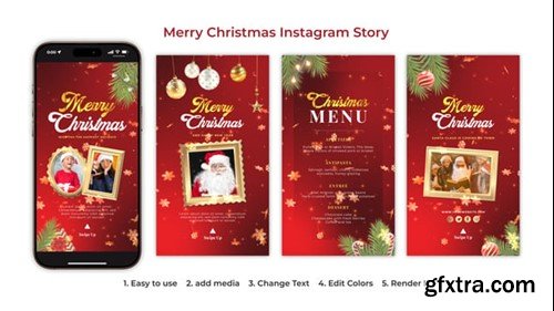 Videohive Merry Christmas Instagram stories 55602934