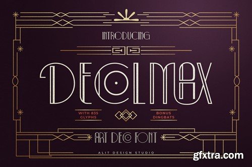 Decolmax Art Deco Typeface JUP7ZVQ