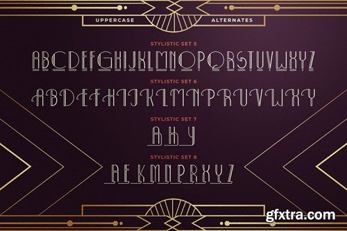 Decolmax Art Deco Typeface JUP7ZVQ