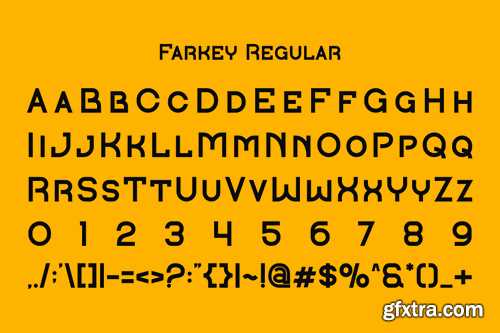 Farkey - Modern Tech Typeface HBE85HG