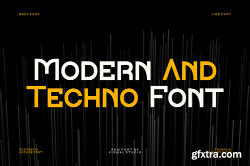 Farkey - Modern Tech Typeface HBE85HG