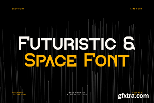 Farkey - Modern Tech Typeface HBE85HG