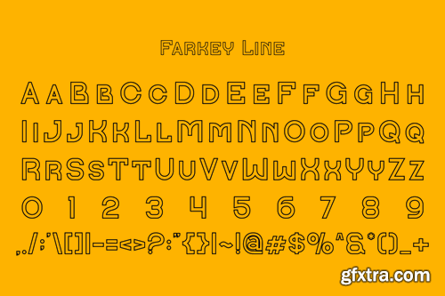 Farkey - Modern Tech Typeface HBE85HG