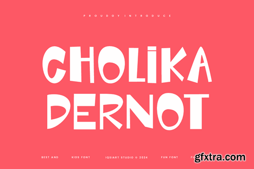 Cholika Dernot - Comic & Kids Display Font X7KV34D